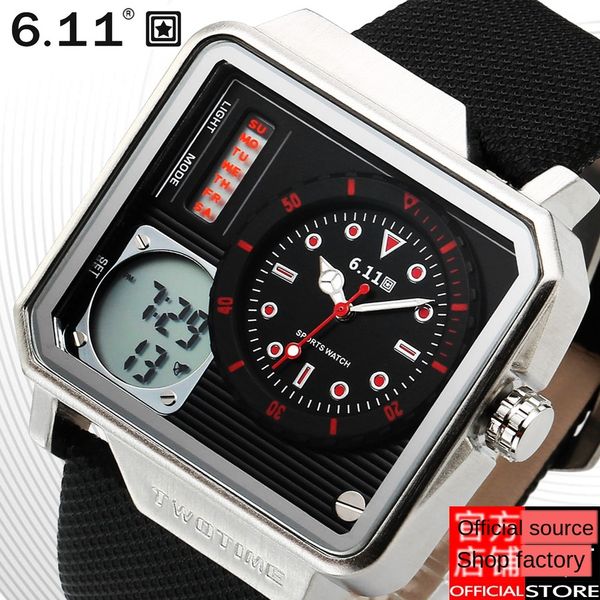6.11 dual-movement men's multifunctional electronic sports belt watch electronic watch, Blue
6.11 dual-movement men's multifunctional electronic sports belt watch electronic watch, Blue