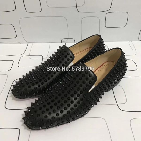 low cut heel red bottom solid black leather sports lazy dress shoes for men casual flat loafers rivets runway shoe sneakers
low cut heel red bottom solid black leather sports lazy dress shoes for men casual flat loafers rivets runway shoe sneakers