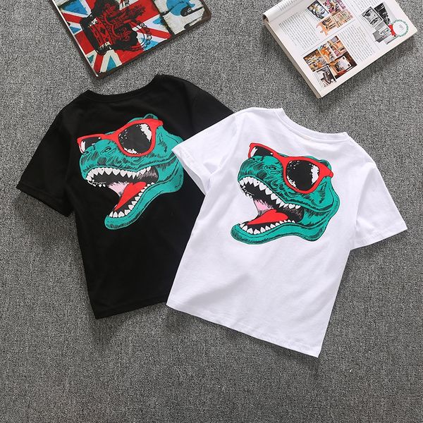 q5kto boys' short sleeve pure cotton medium and large children 2019 new children's summer clothes big dinosaur half t-shirt t-shir, Blue
q5kto boys' short sleeve pure cotton medium and large children 2019 new children's summer clothes big dinosaur half t-shirt t-shir, Blue