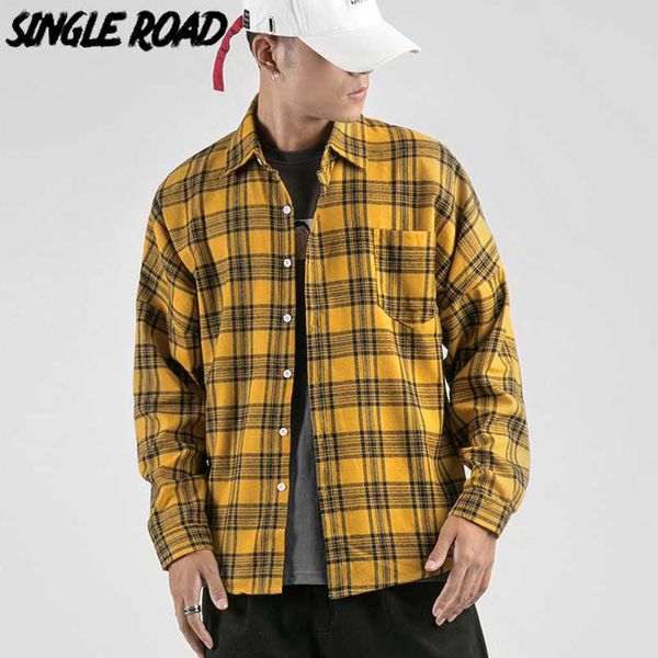singleroad mens shirt men fashion 2020 plaid long sleeve shirt japanese streetwear harajuku korean clothes male shirts for men, White;black
singleroad mens shirt men fashion 2020 plaid long sleeve shirt japanese streetwear harajuku korean clothes male shirts for men, White;black
