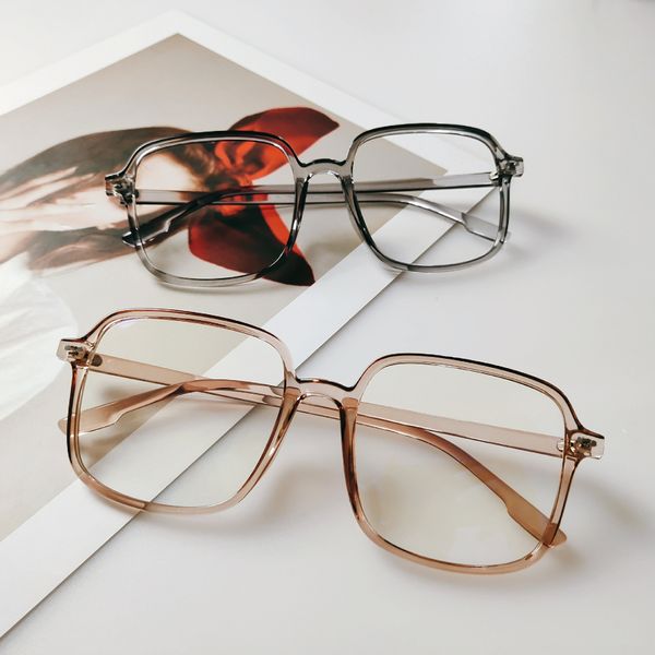 net red large transparent color glasses frame large frame polygon glasses, Silver
net red large transparent color glasses frame large frame polygon glasses, Silver