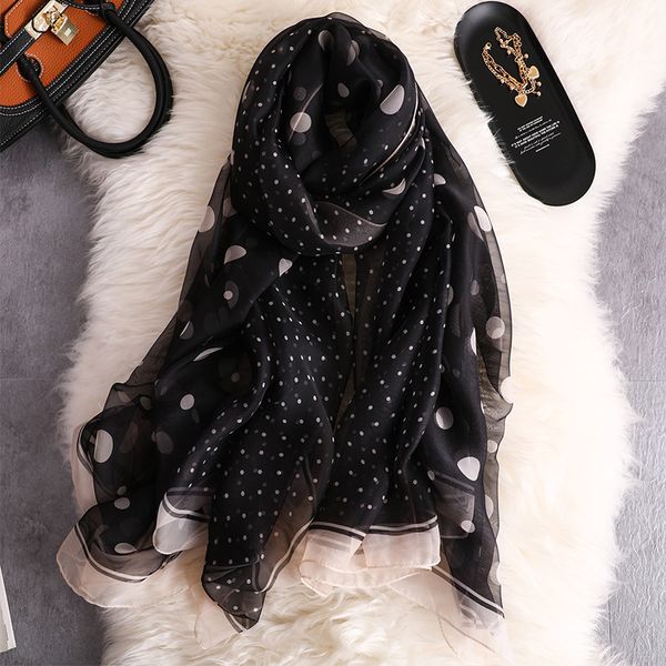 runmeifa 2020 new fashion summer silk scarf for women spot print long wrap and shawl beach hijab female foulard, Blue;gray
runmeifa 2020 new fashion summer silk scarf for women spot print long wrap and shawl beach hijab female foulard, Blue;gray