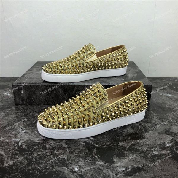 2020new luxury designer studded spikes flats shoes for mens women party lovers leather casual tennis sneakers spike shoes chaussures eu35-47, Black
2020new luxury designer studded spikes flats shoes for mens women party lovers leather casual tennis sneakers spike shoes chaussures eu35-47, Black