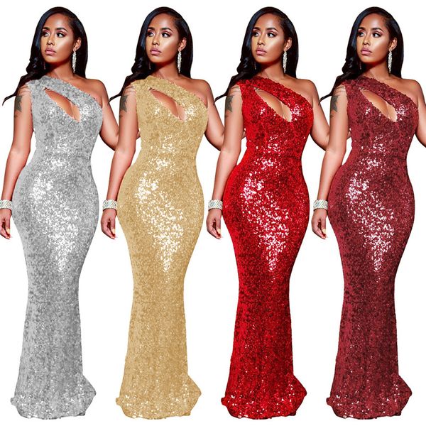 womens summer sequins dresses desinger one shoulder sleeveless fashion style female clothing casual mermaid bodycon dress, White;black
womens summer sequins dresses desinger one shoulder sleeveless fashion style female clothing casual mermaid bodycon dress, White;black