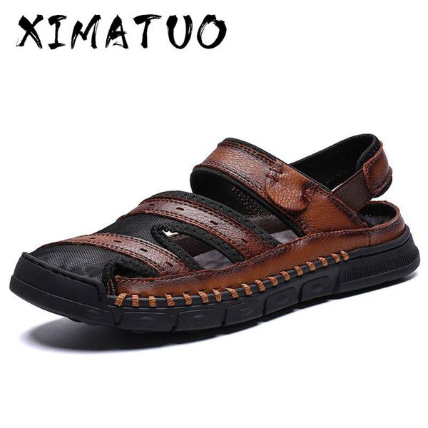 sandals summer business casual men's men leather splice shoes outdoor male hand stitching wrapped toe beach sandal, Black
sandals summer business casual men's men leather splice shoes outdoor male hand stitching wrapped toe beach sandal, Black