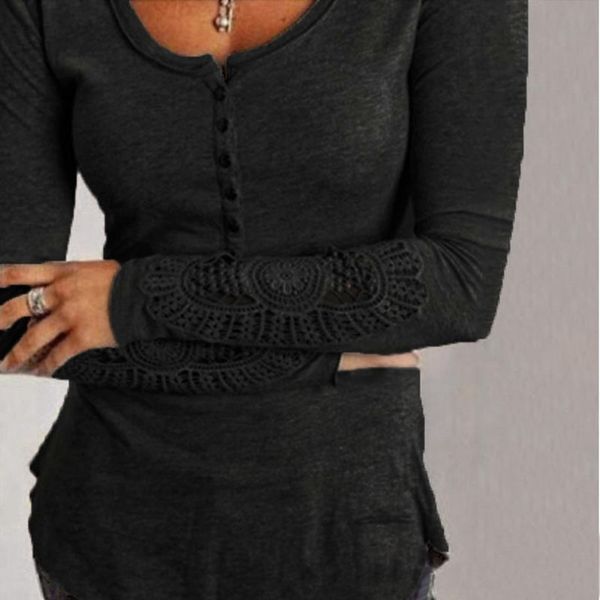 women lace crochet blouse autumn long sleeve shirt plus size solid basic tunic blusas femininas casual chemise mujer, White
women lace crochet blouse autumn long sleeve shirt plus size solid basic tunic blusas femininas casual chemise mujer, White