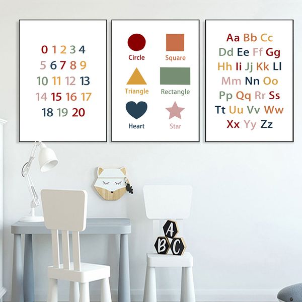 number education posters and prints abc alphabet poster paintings education learning canvas print nursery wall picture kids room
number education posters and prints abc alphabet poster paintings education learning canvas print nursery wall picture kids room