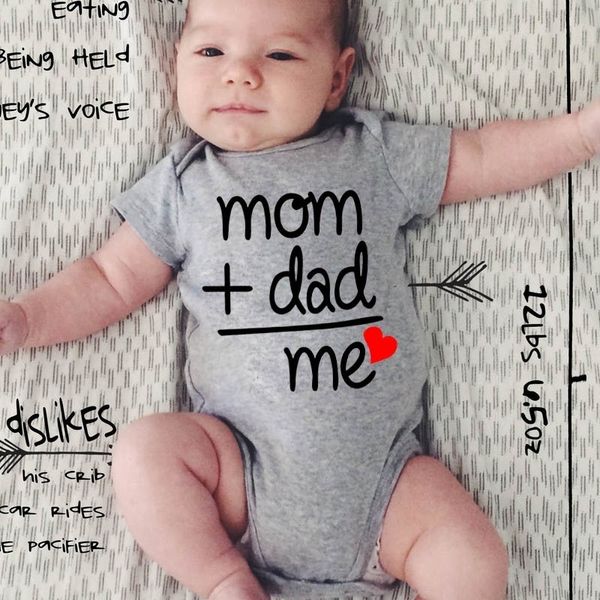 summer newborn infant baby clothes mom plus dad equal me funny cute toddler jumpsuits bodysuits outfits, Blue
summer newborn infant baby clothes mom plus dad equal me funny cute toddler jumpsuits bodysuits outfits, Blue