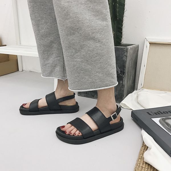 mazefeng 2018 new fshion summer women shoes rome style women casual sandals solid black buckle ladies sandals vintage flats y200620
mazefeng 2018 new fshion summer women shoes rome style women casual sandals solid black buckle ladies sandals vintage flats y200620