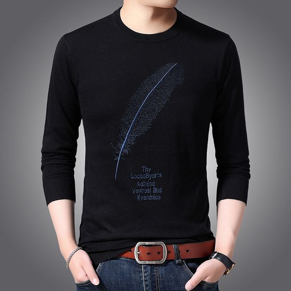 men's o-neck wool pullover autumn winter long sleeve slim fit patchwork perfect quality clothes knitted cotton casual sweater, White;black
men's o-neck wool pullover autumn winter long sleeve slim fit patchwork perfect quality clothes knitted cotton casual sweater, White;black