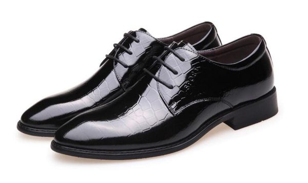 men's business office fashion men dress shoes men patent leather wedding oxford shoe social male flats shoes zapatos de cuero, Black
men's business office fashion men dress shoes men patent leather wedding oxford shoe social male flats shoes zapatos de cuero, Black