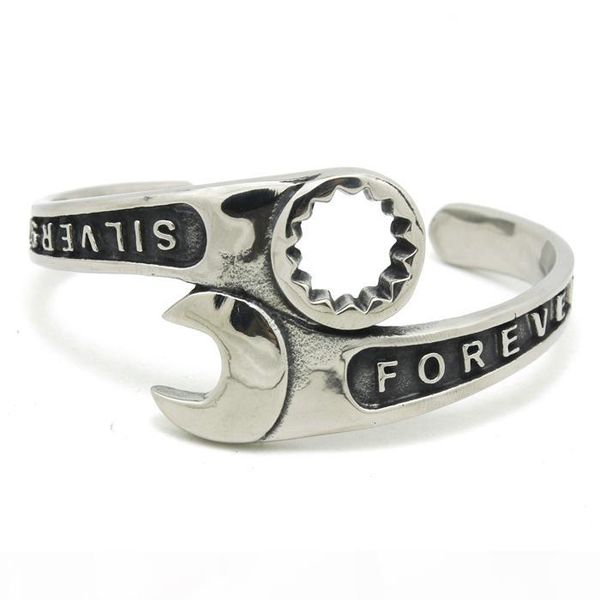 316l stainless steel fashion spanner bangle bracelet biker bracelet, Golden;silver
316l stainless steel fashion spanner bangle bracelet biker bracelet, Golden;silver
