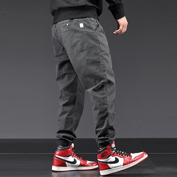 men's jeans fashion streetwear men loose fit casual leisure harem trousers cargo pants japanese designer hip hop joggers, Blue
men's jeans fashion streetwear men loose fit casual leisure harem trousers cargo pants japanese designer hip hop joggers, Blue