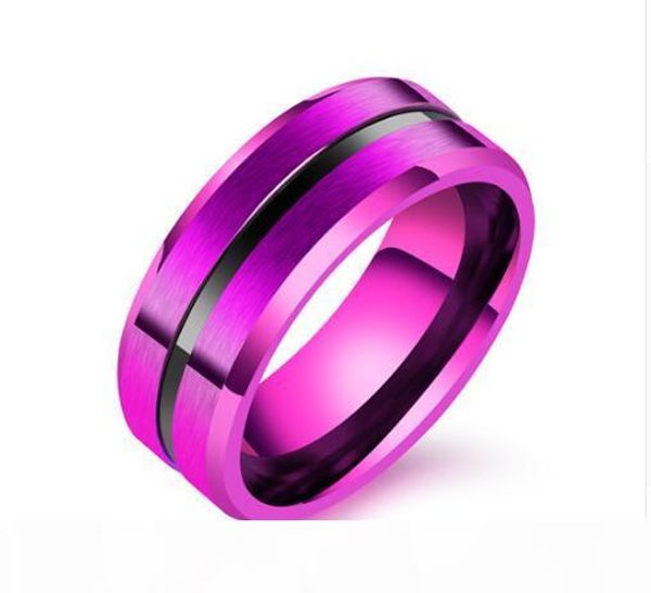 2018 new fashion 8mm colored titanium steel ring hip hop and rock style party man rings ing, Silver
2018 new fashion 8mm colored titanium steel ring hip hop and rock style party man rings ing, Silver