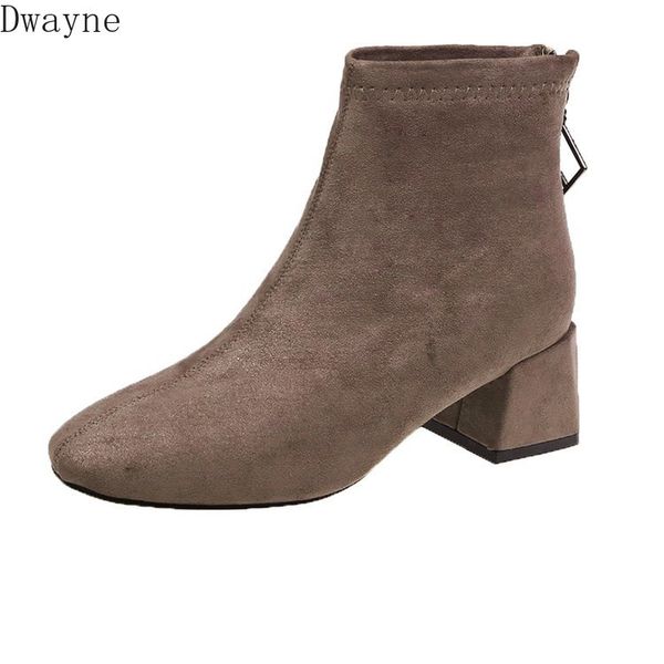 square head boots female spring and autumn single boots british wind 2020 new zipper plus velvet thick with wild, Black
square head boots female spring and autumn single boots british wind 2020 new zipper plus velvet thick with wild, Black