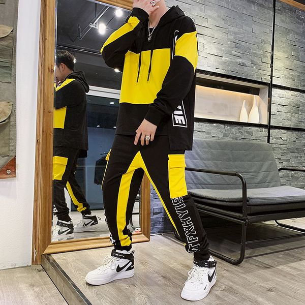 men hoodies set patchwork tracksuits men's sets spring autumn hoodies sportswear set casual sweatshirt + sweatpants, Gray
men hoodies set patchwork tracksuits men's sets spring autumn hoodies sportswear set casual sweatshirt + sweatpants, Gray