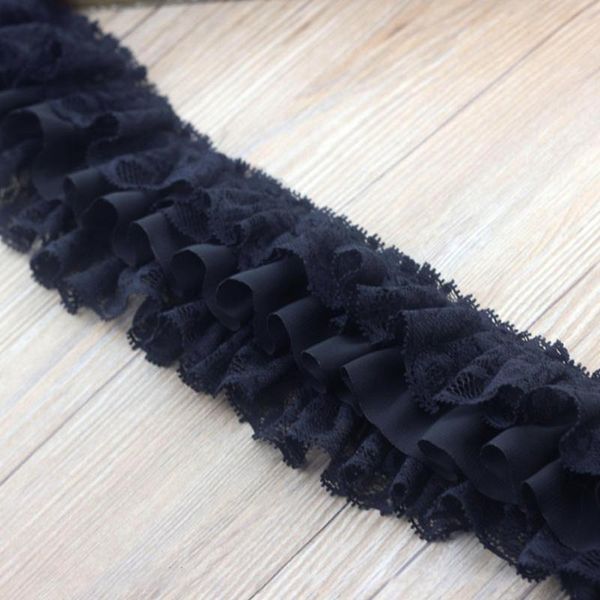 3 yard skirt trim lace ribbon sewing accessories decoration garment professional ruffle collar pleated flower diy craft trimming, Black;white
3 yard skirt trim lace ribbon sewing accessories decoration garment professional ruffle collar pleated flower diy craft trimming, Black;white
