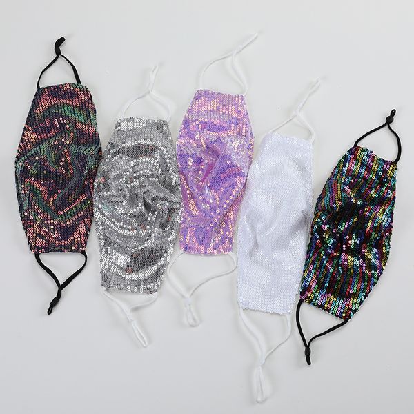 8 style sequin face mask can put filter summer designer face masks dustproof and washable mask breathable xd23696
8 style sequin face mask can put filter summer designer face masks dustproof and washable mask breathable xd23696