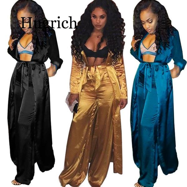 two piece dress satin set women fashion long kimono cardigan trench coat and wide leg pants ladies trousers suits 2 outfits, White
two piece dress satin set women fashion long kimono cardigan trench coat and wide leg pants ladies trousers suits 2 outfits, White