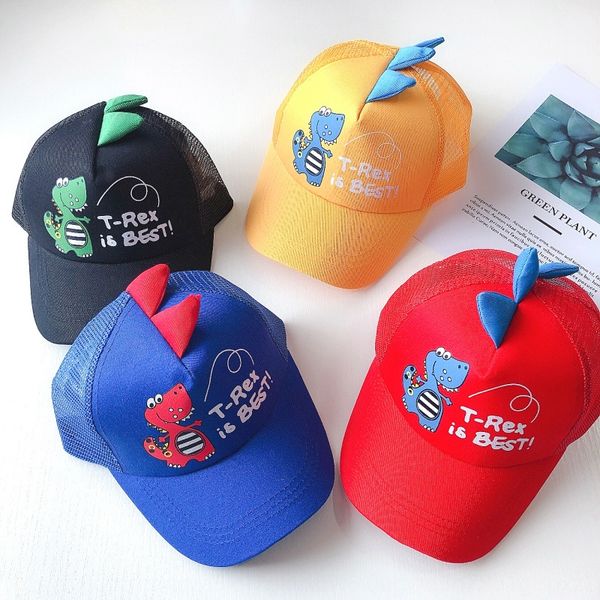new children's cartoon little new children's dinosaur net male and female baby breathable sun hat duck tongue net hat aw39, Yellow 
new children's cartoon little new children's dinosaur net male and female baby breathable sun hat duck tongue net hat aw39, Yellow