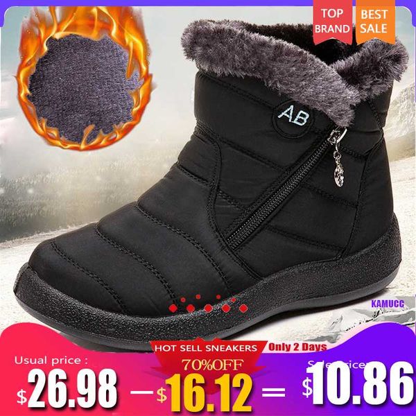 women boots waterproof snow boots female plush winter women warm ankle botas mujer winter shoes woman plus size 43, Black
women boots waterproof snow boots female plush winter women warm ankle botas mujer winter shoes woman plus size 43, Black