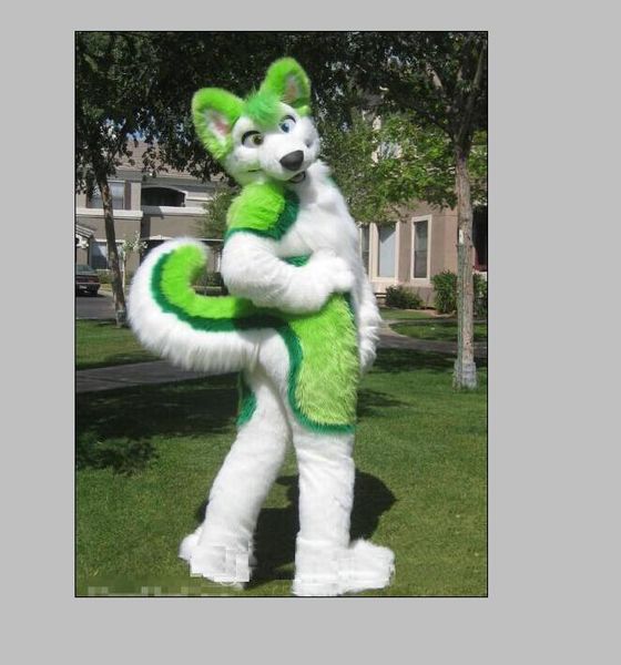 2020 new green husky fursuit mascot costume plush size halloween xmas party costumes, Red;yellow
2020 new green husky fursuit mascot costume plush size halloween xmas party costumes, Red;yellow
