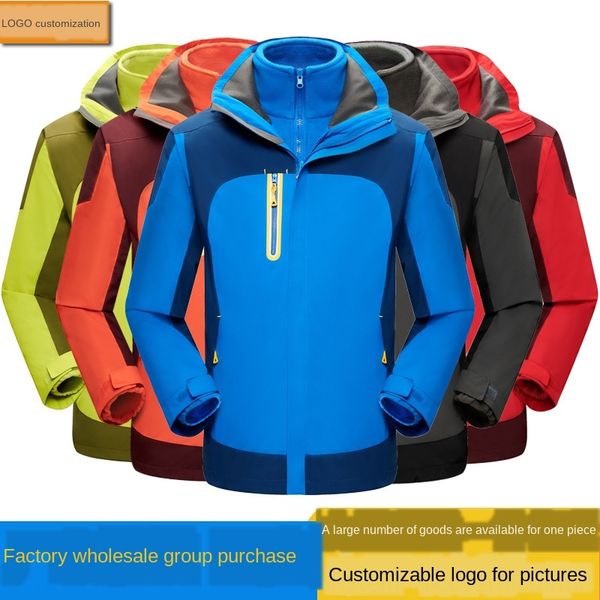 new couple jacket men's and women's three-in-one outdoor two-piece mountaineering suit waterproof warm warm coat coat coat, Blue;black
new couple jacket men's and women's three-in-one outdoor two-piece mountaineering suit waterproof warm warm coat coat coat, Blue;black