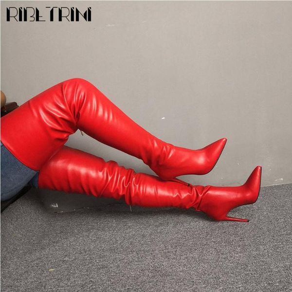 ribetrini pointed toe thigh high shoes new unique pointed toe over the knee women boots high thin heels boots, Black
ribetrini pointed toe thigh high shoes new unique pointed toe over the knee women boots high thin heels boots, Black