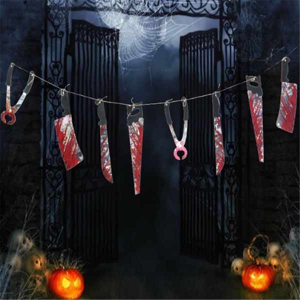 halloween pendant blood knife string horror ornaments garland haunted house atmosphere decoration bar ktv novelty outdoor funny
halloween pendant blood knife string horror ornaments garland haunted house atmosphere decoration bar ktv novelty outdoor funny