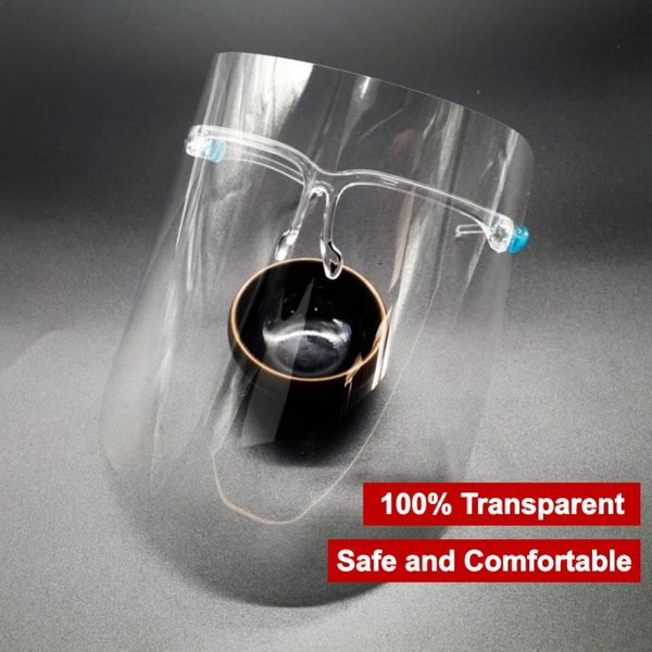 1 day ship pet pe transparent clear glasses bracket full face shield isolation isolate mask face cover
1 day ship pet pe transparent clear glasses bracket full face shield isolation isolate mask face cover