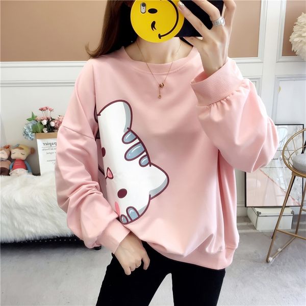dfjrs autumn cute korean style thin sweater pullover pullovercoat pulloverbat sleeve loose long sleeve round neck pullover printed xiaohua c, Black
dfjrs autumn cute korean style thin sweater pullover pullovercoat pulloverbat sleeve loose long sleeve round neck pullover printed xiaohua c, Black