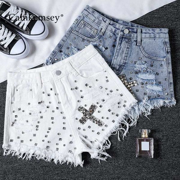 camkemsey party girls club shorts 2020 streetwear punk rivet tassels ripped holes casual high waist denim shorts, White;black
camkemsey party girls club shorts 2020 streetwear punk rivet tassels ripped holes casual high waist denim shorts, White;black