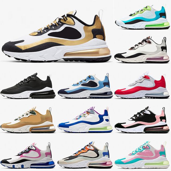 270 react sport running shoes white black metallic gold for mens women designer tennis university red pastel trainers cushion sneakers 36-45, White;red
270 react sport running shoes white black metallic gold for mens women designer tennis university red pastel trainers cushion sneakers 36-45, White;red