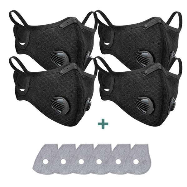 4 pcs cotton face maks reusable black with 6 pcs filter respirator cloth mouth maskking dustpoor faceshield mascarillas bandana
4 pcs cotton face maks reusable black with 6 pcs filter respirator cloth mouth maskking dustpoor faceshield mascarillas bandana