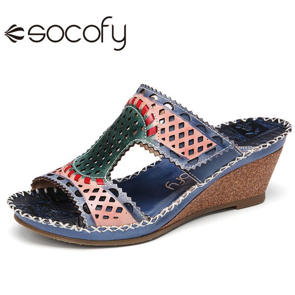socofy women handmade leather stitching slip on slides wedge sandals female casual outdoor holidays beach heel sandals 2020, Black
socofy women handmade leather stitching slip on slides wedge sandals female casual outdoor holidays beach heel sandals 2020, Black
