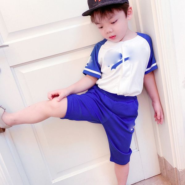 061201 korean style 2020 leisure neutral suit all-match fashion brother and sister children's children's two-piece suit, Blue
061201 korean style 2020 leisure neutral suit all-match fashion brother and sister children's children's two-piece suit, Blue
