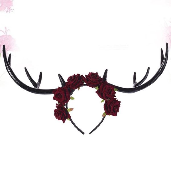 1pc creative big antler hair hoop velvet rose elk horn headband for halloween(brown +white
1pc creative big antler hair hoop velvet rose elk horn headband for halloween(brown +white