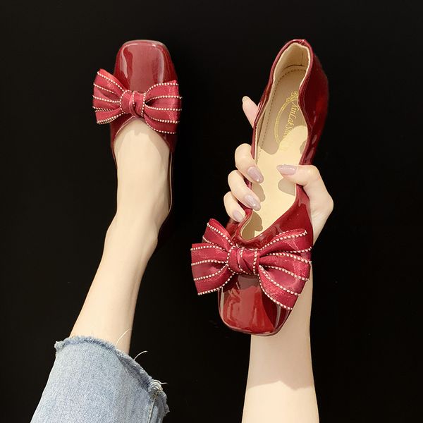 ballet flats women ribbon bow square toe flat shoes summer sweet single shoes women candy colors soft sole loafers 2020, Black
ballet flats women ribbon bow square toe flat shoes summer sweet single shoes women candy colors soft sole loafers 2020, Black