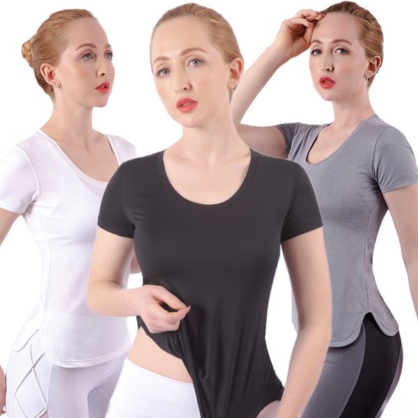 zu82x summer new fitness clothing clothes t-shirt yoga clothes women's elastic breathable u-collar quick-drying sports t-shirt running, Black
zu82x summer new fitness clothing clothes t-shirt yoga clothes women's elastic breathable u-collar quick-drying sports t-shirt running, Black
