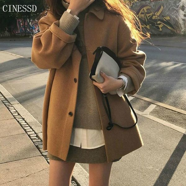 autumn winter clothes 2020 korean woolen coat women single breasted overcoat woman casual coats outerwear new fashion streetwear, Black
autumn winter clothes 2020 korean woolen coat women single breasted overcoat woman casual coats outerwear new fashion streetwear, Black