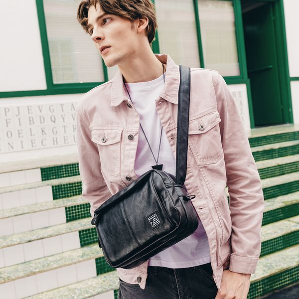 crossbody bags fashion shoulder bag casual men's messenger bag men waterproof brand soft leather mens shoulder bags
