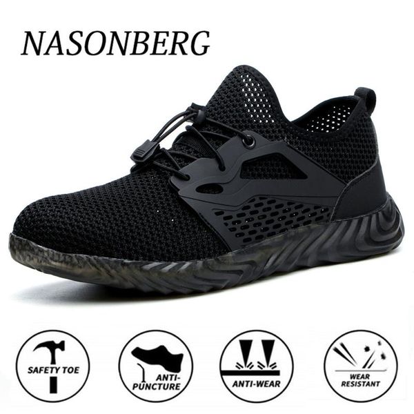 nasonberg men boots safety work shoes anti-smashing steel toe sneakers outdoor puncture proof industrial boots dropshipping, Black
nasonberg men boots safety work shoes anti-smashing steel toe sneakers outdoor puncture proof industrial boots dropshipping, Black