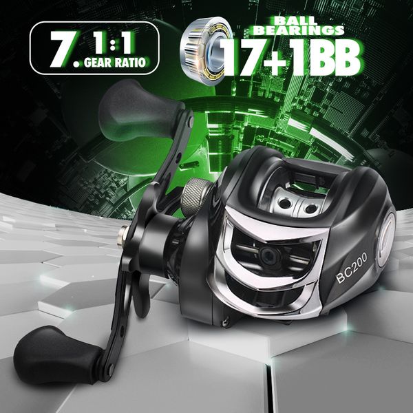 17+1bb anti-corrosion baitcasting reel strong drag power 17.6lb fishing reel right/left handed carp fishing wheel fishing tackle
17+1bb anti-corrosion baitcasting reel strong drag power 17.6lb fishing reel right/left handed carp fishing wheel fishing tackle