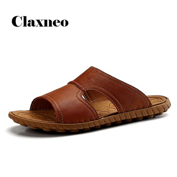 man leather slippers design 2020 summer men's shoes breathable casual beach slipper handmade sandals claxneo new big size, Black
man leather slippers design 2020 summer men's shoes breathable casual beach slipper handmade sandals claxneo new big size, Black