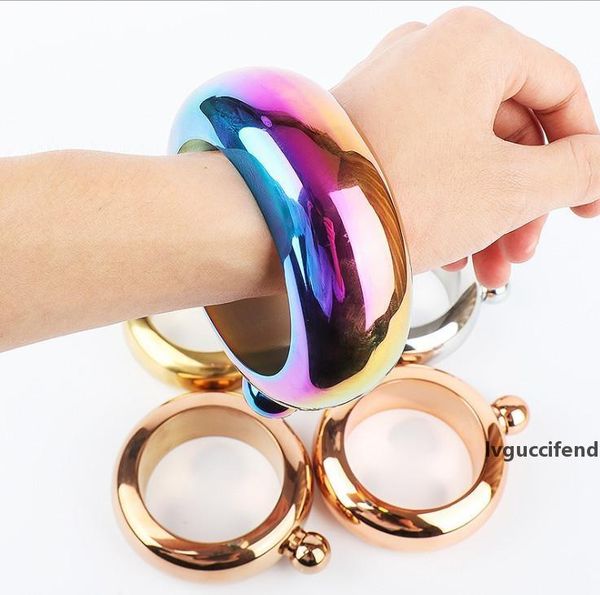 2018 latest stainless steel colorful bracelet round bracelet hip flask funnel rose gold and suit type, support custom logo
2018 latest stainless steel colorful bracelet round bracelet hip flask funnel rose gold and suit type, support custom logo