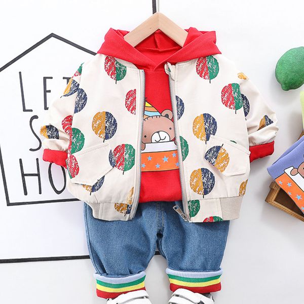 clothing sets spring baby girls boys printing coats t shirt infant children clothes jacket+hoodie+pants kids set 3pcs, White
clothing sets spring baby girls boys printing coats t shirt infant children clothes jacket+hoodie+pants kids set 3pcs, White