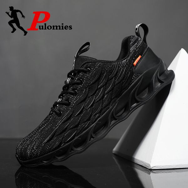 pulomies 2020 men casual shoes springblade shoes men running sports lace-up scale sneakers chunky platform sneakers, Black
pulomies 2020 men casual shoes springblade shoes men running sports lace-up scale sneakers chunky platform sneakers, Black