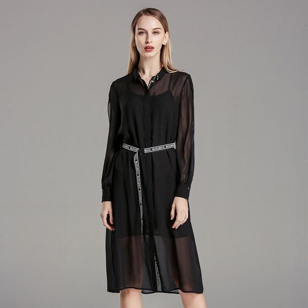 2020 season suit -dress mulberry silk long sleeve shirt skirt solid color easy real silk dress, Black;gray
2020 season suit -dress mulberry silk long sleeve shirt skirt solid color easy real silk dress, Black;gray
