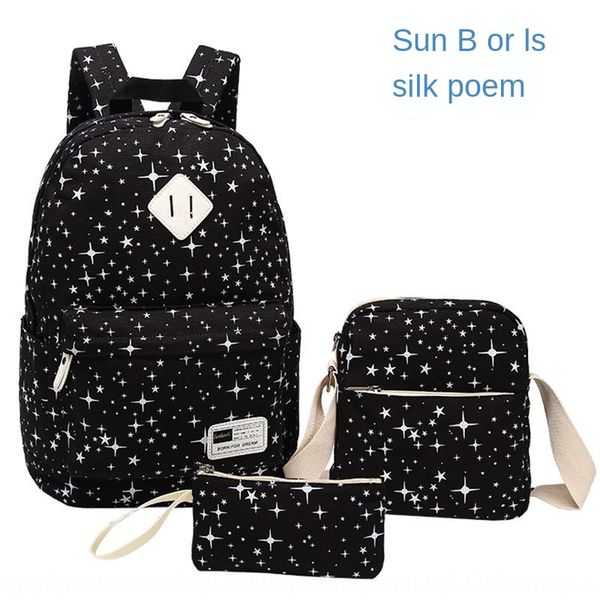 pupil school children's backpack three-piece set printed starry sky diagonal canvas shoulder shoulder pencil bag casual canvas bag
pupil school children's backpack three-piece set printed starry sky diagonal canvas shoulder shoulder pencil bag casual canvas bag