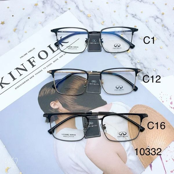 frame business leisure infiniti white collar glasses glasses shopping mall counter quality full frame fashion 10332, Silver
frame business leisure infiniti white collar glasses glasses shopping mall counter quality full frame fashion 10332, Silver